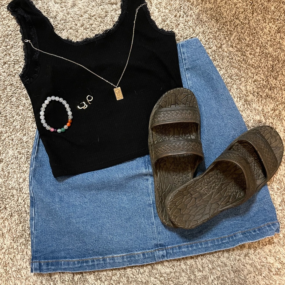 Brandy Melville jean skirt